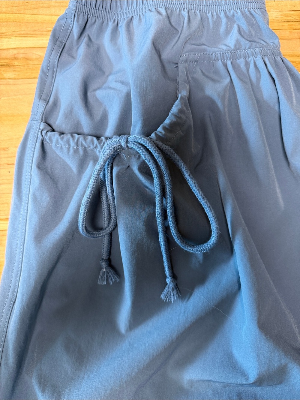 Wide Leg Drawstring Pockets Lounge Pants in Slate Blue- M - Picture 4 of 6